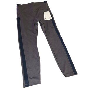 Athleta Women's Ultimate Stash Pocket 7/8 Tight Leggings Size M Gray & Navy NWT